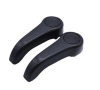 Palanca de Asiento, Palanca de Ajuste del Asiento 2 piezas de repuesto Uso apto para perilla reclinación asiento coche, manija ajuste Renault Clio, todas las series 1998-2008, puertas 2/3-4/5(Black)