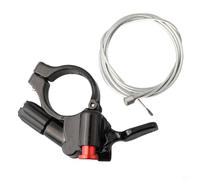 Palanca de bloqueo remoto para horquilla de bicicleta con cable para horquillas de suspensión, interruptor de control remoto de aleación de aluminio compatible con XCR XCM para Suntour para Rockshox
