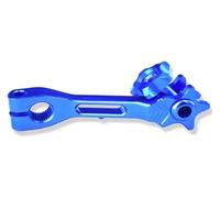 Palanca de brazo de freno de motocicleta, palanca de Pedal de freno trasero de motocicleta, palanca de freno de pie de aleación de aluminio CNC, fácil instalación(Blue)