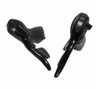 Palanca de cambio de carretera Microshift de 8 velocidades. Doble aluminio negro