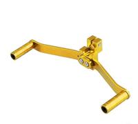 Palanca de cambio de doble cara de aluminio para motocicleta, peso ligero, 0,13 kg, apta para bicicletas todoterreno y de calle, cambio de marchas preciso, robusto, duradero, negro, dorado, azul