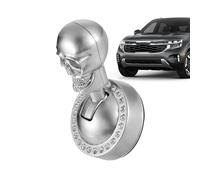 Palanca de cambios con forma de calavera, botón de arranque universal para automóvil, metal de fácil instalación, cubierta de botón estilo gótico para motor, accesorio automotriz con acabado elegante,