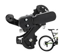 Palanca de cambios de bicicleta, desviador de marchas - Herramienta de ajuste de velocidad de bicicleta de 7 velocidades, desviador de aleación de aluminio silencioso, rueda guía de resina para