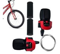 Palanca de Cambios de Ciclismo, 1 par de palancas de Cambio de de 21 velocidades, 7.8 x 5.9 x 1.2 Pulgadas, Agarre Antideslizante para Manillar de montaña, Carretera y Bicicletas Plegables