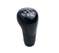 Palanca de cambios de coche Perilla de palanca cambios cuero para velocidad, cabezal pluma para Fiesta, para Fusion, para Transit, para Connect 2002On, accesorios estilo coche, 5/6(Negro,5 SPEED)