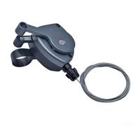 Palanca de cambios de pulgar de 7 velocidades de 22 2 mm para bicicletas plegables Brompton y para modelos de 3sixty, soporta volantes de múltiples velocidades de aleación de aluminio (gris)