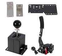 Palanca de cambios de simulador USB de PC de 64 bits con abrazadera compatible con G29 G27 G25 G920 T300RS/GT Volante secuencial H Gear Shifter compatible con ATS ETS Dust WRC Sim Racing Games 6+R