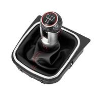 Palanca de cambios Manija Compatible Con VW Para Golf 5 6 MK6, 1 Pieza, Accesorios Interiores Coche, Pomo Cambio Marchas 5/6 Velocidades, Cabezal Palanca Cambios, Cubierta De Bota Con Rótula.(5 veloci