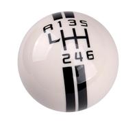 Palanca de Cambios Manual de 6 velocidades, pomo de Cambio de Marchas con Bola para Ford, Mustang, Shelby GT 500, Cobra MT, Color Blanco, Accesorios para Coche.