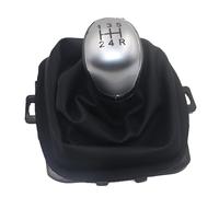 Palanca de cambios manual de balonmano para Fiesta 2008-2014, funda de piel para maletero, palanca de cambios de coche, palanca de cambios (perilla de 5 velocidades, negro) (juego de 5 velocidades