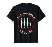 Palanca de cambios manual de especies en peligro de extinción 6 velocidades Camiseta