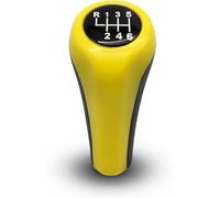 palanca de cambios Para BMW Serie 1 3 5 6 para X1 X3 X5 M Mango Perilla de cambio marchas Cabeza(6 Speed Yellow)