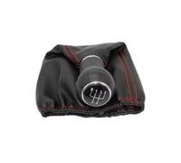 Palanca De Cambios Para Seat Para Arosa Para Ibiza Para Inca Para Córdoba Funda Piel Con Línea Negra. Pomo Cambio Marchas 5 Velocidades(Red Line)