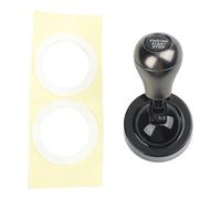 Palanca de cubierta de botón de arranque de metal compatible con interruptores de encendido redondos planos de un botón con acabado de pintura horneada y para cinta de doble cara en tonos negro, gris