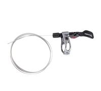 Palanca de de sillín, palanca de manillar ajustable para mando a distancia de bicicleta de 22,2 mm, color negro y gris anodizado