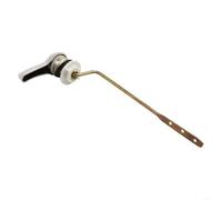 Palanca de descarga para tanque de inodoro, mango de acabado cromado compatible con la mayoría de inodoros, 2 estilos, estilo 1 frontal o estilo 2 montaje lateral (2#)