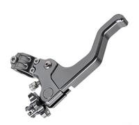 Palanca de embrague corta de aluminio, control de embrague de un dedo, para manillares de 22 mm de 7/8 pulgadas, se adapta a la mayoría de motos de cross y motocicletas todoterreno como CRF250R (gris