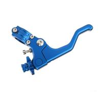 Palanca de embrague corta de aluminio, control de embrague de un dedo, para manillares de 22 mm de 7/8 pulgadas, se adapta a la mayoría de motos de cross y motocicletas todoterreno como CRF250R (azul)