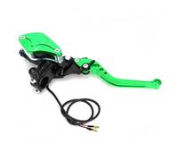 palanca de embrague de freno de motocicleta 7/8" Motorcycle Brake lever Handle Hydraulic Clutch Racing Universal For HONDA Yamaha Kawasaki(Right Green)