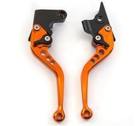 palanca de embrague de motocicleta Manija de palanca embrague freno ajustable para motocicleta para Yamaha DT50, DT125, DT250R, TW200, XT225(147mm Orange)