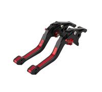Palanca De Embrague Freno Con Rombo 3D Para Motocicleta Para SUZUKI Para GSXR 600 750 K6 K7 K8 K9 2006-2010 Maneta Freno Embrague Motocicleta(Black Red)