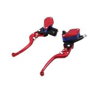 Palanca de Embrague hidráulica Ajustable Universal, Cilindro Maestro de Bomba de Freno para Carreras de Motocicletas, Compatible con Varias Piezas de Freno(Left and Right)