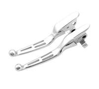 palanca de embrague Palanca de embrague freno aluminio para motocicleta cromada negra para Harley para Touring para Road King(Prata)