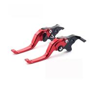 palanca de embrague Palanca de embrague y freno 2 dedos para motocicleta para Zontes 368G, 368K, 368D, 368E 368M(Red 1Pair)