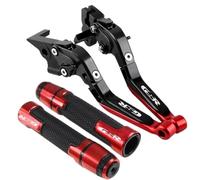 Palanca De Embrague Plegable Ajustable Para Motocicleta Para SUZ&UKI GSR 600 GSR600 2006 2007 2008 2009 2010 2011 Con Mango Antideslizante(L)