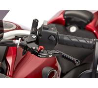 Palanca de embrague PROTECH Sport 6061-T6-Aluminio negro anodizado / ajustador rojo negro / rojo, negro-rojo