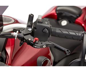 Palanca de embrague PROTECH Sport 6061-T6-Aluminio negro anodizado / ajustador rojo negro / rojo, negro-rojo
