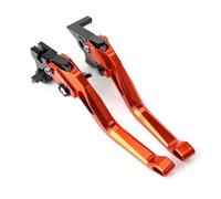Palanca de embrague y freno Manetas de embrague freno cortas para motocicleta para Honda CB650R 2019(Orange-cbr650r)