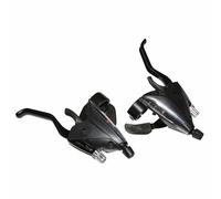 Palanca de freno de bicicleta de montaña P2R 3x8v. negro de aluminio Azera para