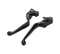 Palanca de freno de embrague de motocicleta Palancas de freno y embrague para Harley para Touring para Road King Street Glide, Softail para Sportster Fat Bob Dyna(Negro)