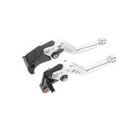 Palanca de Freno de Embrague Maneta de Embrague y Freno para Accesorios para Moto Universal Larga Corta Plateada