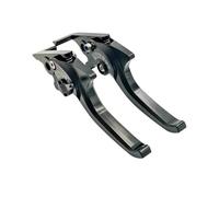 Palanca De Freno Disco Doble Ajustable Universal para Aprilia para Shiver 750 2016-2017 CNC Manija De Estacionamiento Palanca Freno Embrague Accesorios Motocicleta(Black)