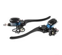 Palanca de freno hidráulica para scooter E-Bike Interfaz de 10 mm Cilindro maestro de aleación de aluminio con cable de apagado opción izquierda derecha negro (bomba lateral derecha de 10 mm)