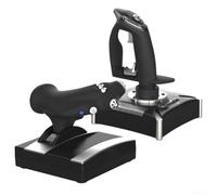 Palanca de mando de simulación de vuelo para PC 10 para PS4 compatible con Xbox, construcción de ABS, diseño ergonómico para uso prolongado