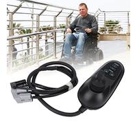 Palanca de Mando para Silla de Ruedas, Dirección Libre de 360° Silla de Ruedas Eléctrica Control Remoto Universal Controlador de Cepillo Inteligente, Controlador de Silla de Ruedas Piezas de Sillas el