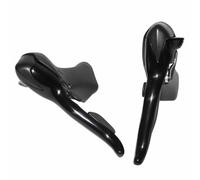 Palanca de maneta de ruta microshift 7v. doble de aluminio negro (par) compatibl