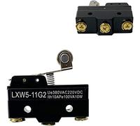 Palanca de rodillo bisagra corta del interruptor límite 1NO 1NC 1 Com micro 3A AC 380V DC220V 3 Restablecimiento momentáneo terminal tornillo LXW5-11G2(5pcs)