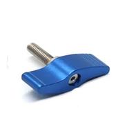 Palanca de sujeción aleación aluminio con rosca macho M4, perilla manija CNC ajustable, tornillo apriete manual, 1 pieza Fijación sin herramientas(Blue wing type)