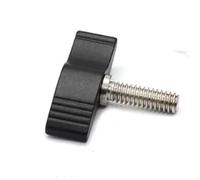 Palanca de sujeción aleación aluminio con rosca macho M4, perilla manija CNC ajustable, tornillo apriete manual, 1 pieza Fijación sin herramientas(Black wing type)