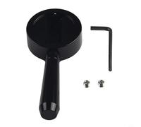 Palanca de vapor de aleación de aluminio para cafeteras espresso Breville 870 875 876 pieza de repuesto pomo de interruptor plateado negro (negro)