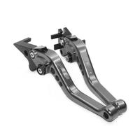 Palanca Embrague Freno Compatible Con Bajaj Para Dominar 400 2017-2019 Manijas Control Ajustables Y Plegables CNC Motocicleta Palanca Freno Palanca Embrague Freno Corta.(Gray)