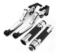 Palanca Embrague Freno Compatible Con Yamaha Para MT-07 Para FZ-07 2014 2015 2016 2017-2023 Palancas De Freno Y Embrague Extensibles Y Plegables Ajustables Motocicleta(Silver,1 set)