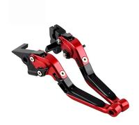 Palanca Embrague Freno Compatible Con Yamaha Para XMAX 250 300 125 400 Accesorios De Motocicleta, Palancas De Embrague De Freno Ajustables CNC Con Función De Estacionamiento(Red-Black)