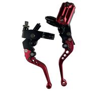 Palanca Embrague Freno Motos Cilindro Maestro De Freno De Motocicleta Universal De 22 Mm Palanca De Embrague Hidráulica Ajuste La Manija Del Embrague Del Freno(Red)
