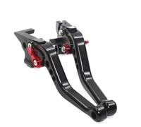 Palanca Embrague Freno para Benelli BN 125 BN 150 para TNT 150i BN125 Motocicleta CNC Palancas Freno Embrague Ajustables Palanca Freno Motocicleta(Black Red)