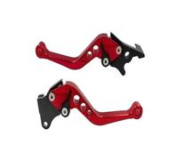 Palanca embrague freno Para Craf250x 125 Motocicleta Manilla Freno Embrague Tambor Maneta Manubrio Ajustable(ROJO)